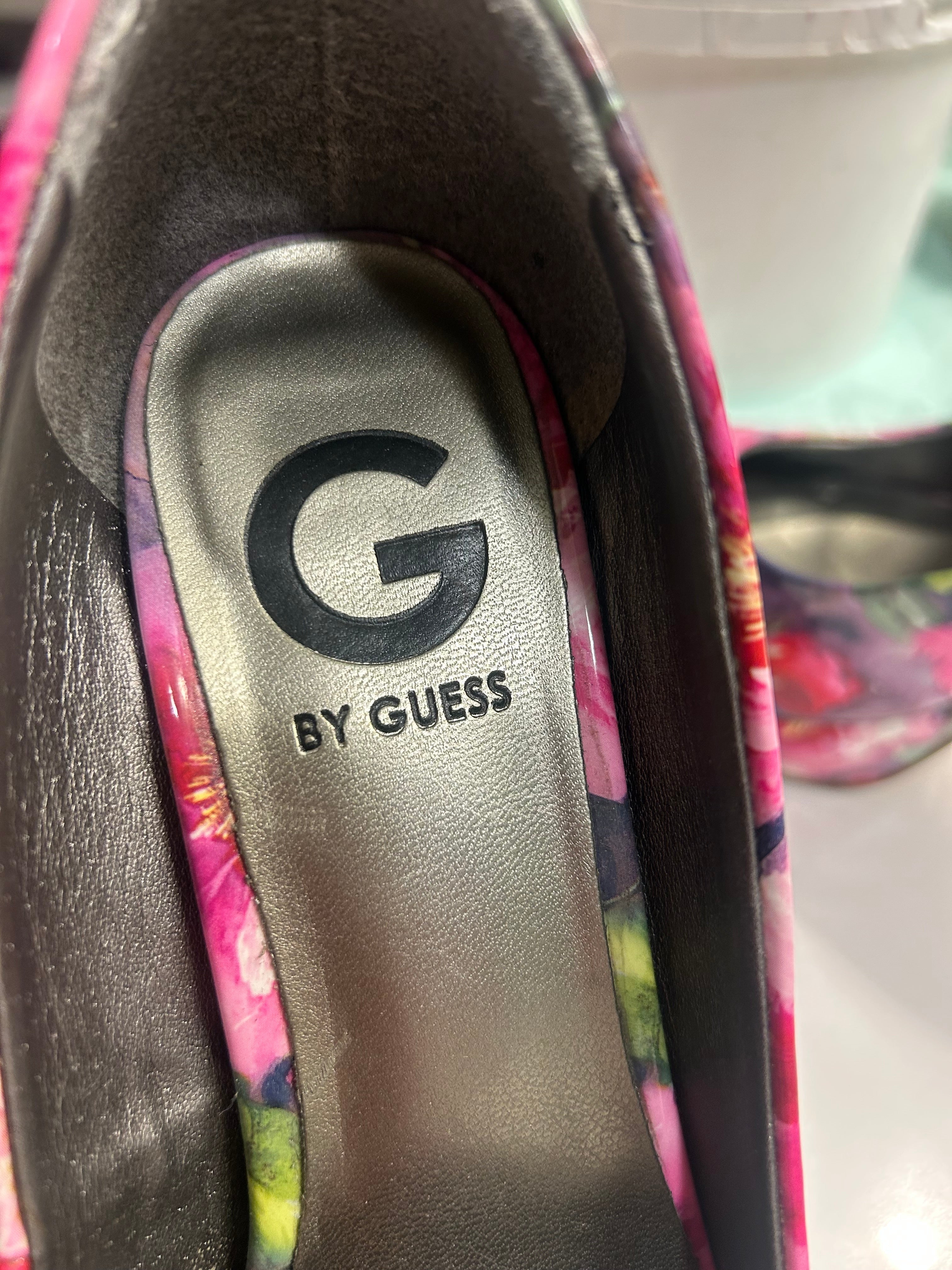 Guess Floral Print Platform Stiletto Pumps - Women’s Size 8 - Vibrant Spring Heels