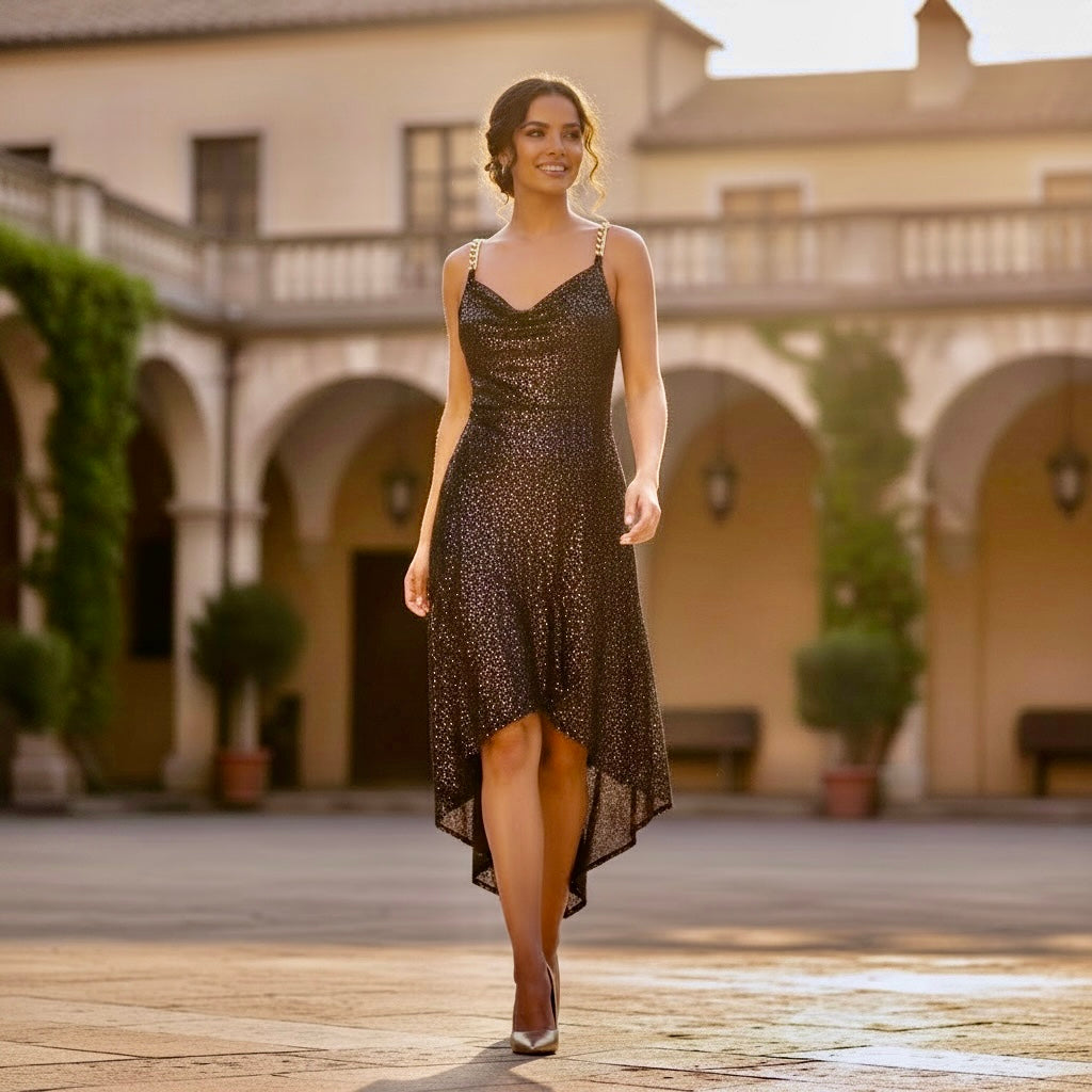 NWT Siena Elegant Sequin Cocktail Dress SZ 4