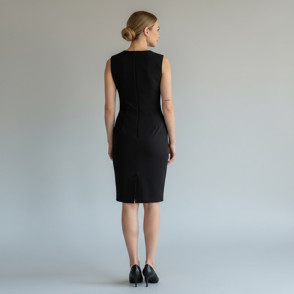 Calvin Klein Black Keyhole Dress Size 10 NWT
